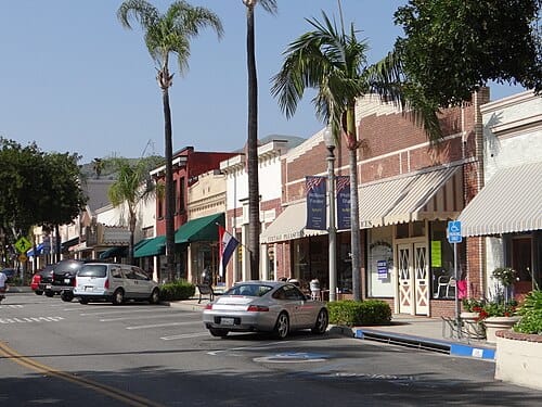 Downtown Fillmore in Fillmore, CA, where goCarBuyer.com buys vehicles for cash in Ventura County.