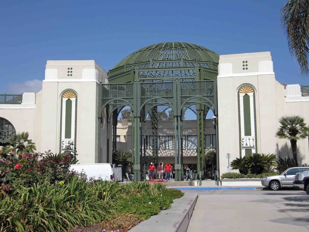 Escondido City Hall in Escondido, CA, where goCarBuyer.com buys vehicles for cash in San Diego County.