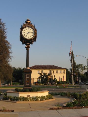 San Marino City Clock in San Marino, CA, where goCarBuyer.com buys vehicles for cash in Los Angeles County.