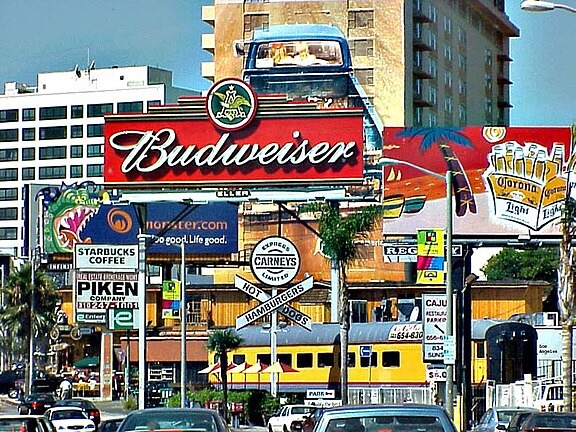 Sunset Boulevard in West Hollywood, CA, where goCarBuyer.com buys vehicles for cash in Los Angeles County.