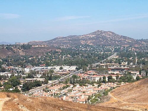 Twin Peaks view in Poway, CA, where goCarBuyer.com buys vehicles for cash in San Diego County.