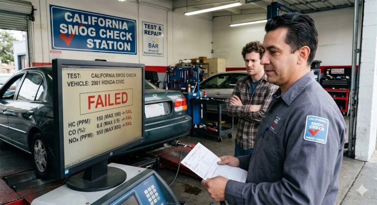 Failed California Smog Test